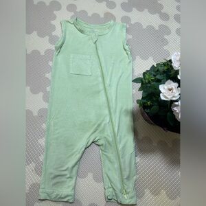 👶 Kyte Baby -Green Sleeveless Baby Romper sz. 12-18m -Kindness Shop